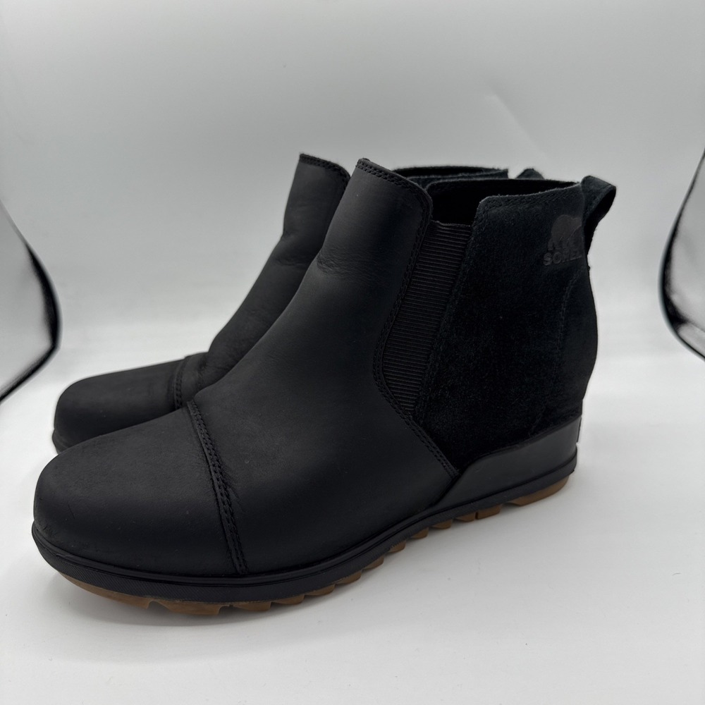 Sorel Evie Black Ankle Boots